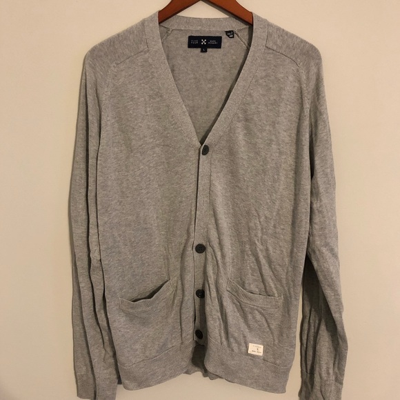 Five Four Other - Five Four McNairy light gray Cardigan Sweater L